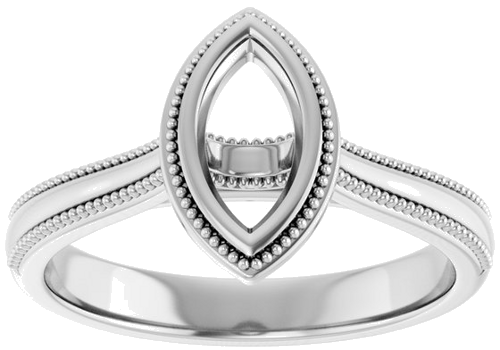 Sužadėtuvių Žiedas „Solitaire“ 925 Sidabro Marquise 8mm x 4mm (3)