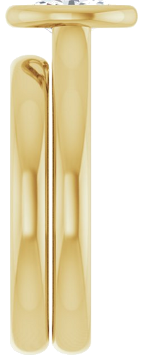 14K Yellow  7x5 mm Oval Solitaire Engagement Ring Mounting (9)