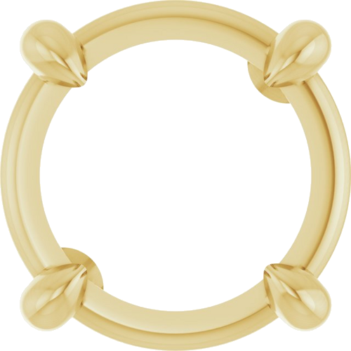 14K Yellow 7 mm Round Pendant Mounting (1)