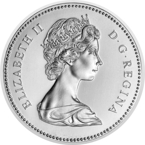 1 dolārs Kanāda Elizabete II sudraba monēta (2)