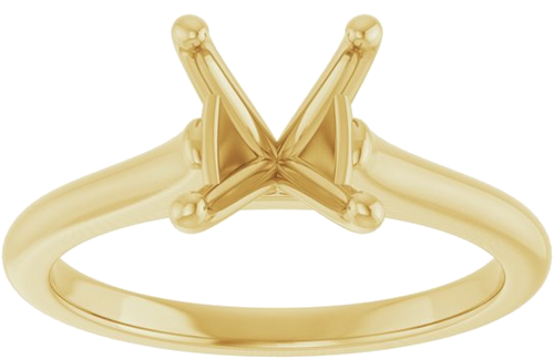 Sužadėtuvių Žiedas „Solitaire“ 585 Geltonojo Aukso Oval 9mm x 7mm (3)