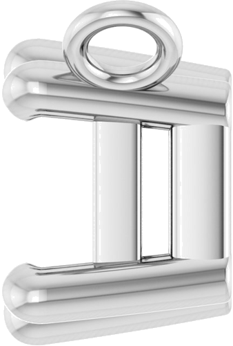 14K White 6x4 mm Emerald 6-Prong Necklace Center (3)