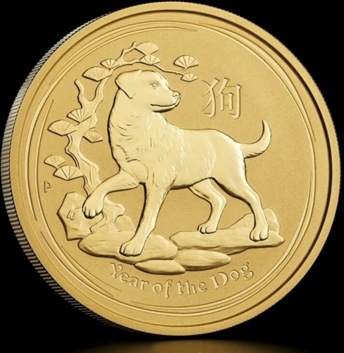 1/20 oz Год Собаки 2018 (Lunar II) Австралия золотая монета (3)
