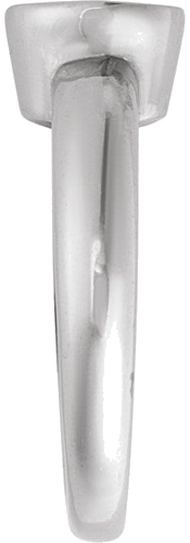 Sužadėtuvių Žiedas „Bezel-Set Solitaire“ 585 Baltojo Aukso Round 5.2mm (3)