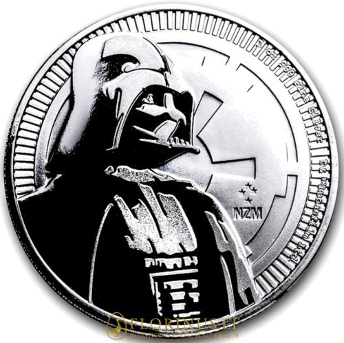 2017 Star Wars Darth Vader, N. Zelandija, 1 oz sidabrinė moneta (1)