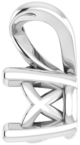 Pakabukas „Solitaire“ 585 Baltojo Aukso Round 3.5mm (3)