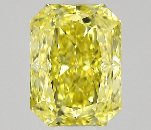 0.67 carat Fancy Intense Yellow-VS1 Natūralus Radiant Deimantas (1)