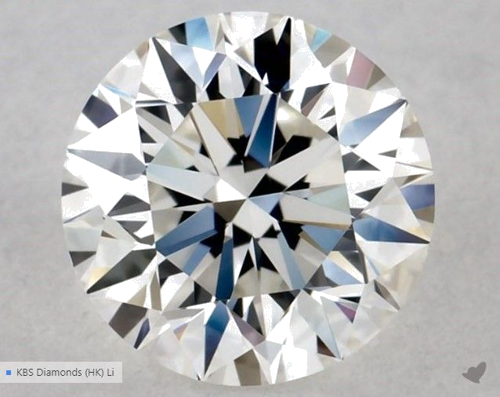 0.56 carat G-VVS2 Excellent cut Natūralus Round Deimantas (1)