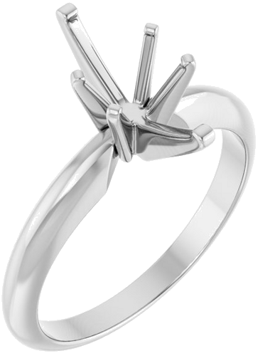 14K White 11.5x5.5 mm Marquise Six-Prong Solitaire Engagement Ring Mounting (1)