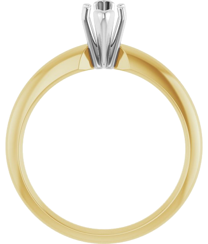 Sužadėtuvių Žiedas „V-End Solitaire“ 585 Baltojo Ir Geltonojo Aukso Marquise 8mm x 3.5mm (4)