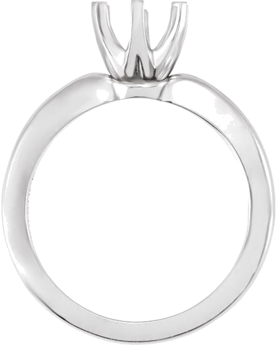 Sužadėtuvių Žiedas „Low Solstice Solitaire®“ 585 Baltojo Aukso Round 6.5mm (2)