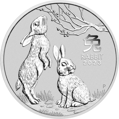 1/2 oz Year of the Rabbit 2023 (Lunar III) Australia Silver Coin (1)
