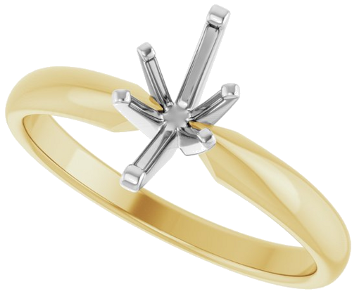 Sužadėtuvių Žiedas „Solitaire“ 585 Baltojo Ir Geltonojo Aukso Marquise 8mm x 4.5mm (5)