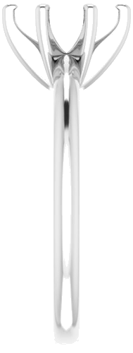 14K White  8x4 mm Marquise Solitaire Engagement Ring Mounting (4)