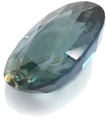 5.61 carat BLUE BRILLIANTSTEP cut Oval Safyras (1)