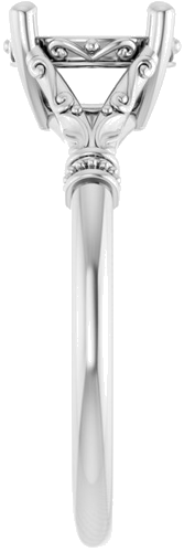 Sužadėtuvių Žiedas „Split Shank“ 925 Sidabro Round 8mm (4)