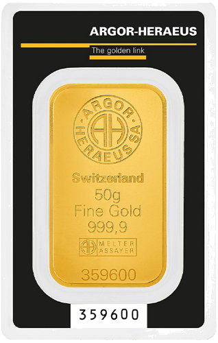 50 g investīciju zelta stienis Argor-Heraeus (1)