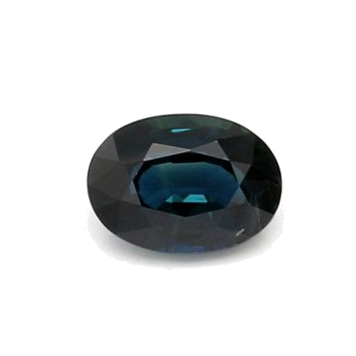 1.17 carat BLUE BRILLIANTSTEP cut Oval Safyras (1)