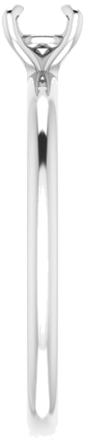 14K White  4.4 mm Round Solitaire Engagement Ring Mounting (4)