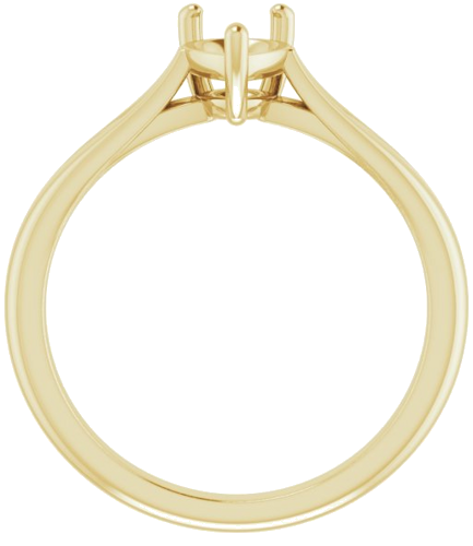 Sužadėtuvių Žiedas „Solitaire“ 585 Geltonojo Aukso Pear Shape 7mm x 5mm (2)