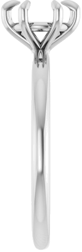 Sužadėtuvių Žiedas „Solitaire“ 417 Baltojo Aukso Round 6.5mm (4)