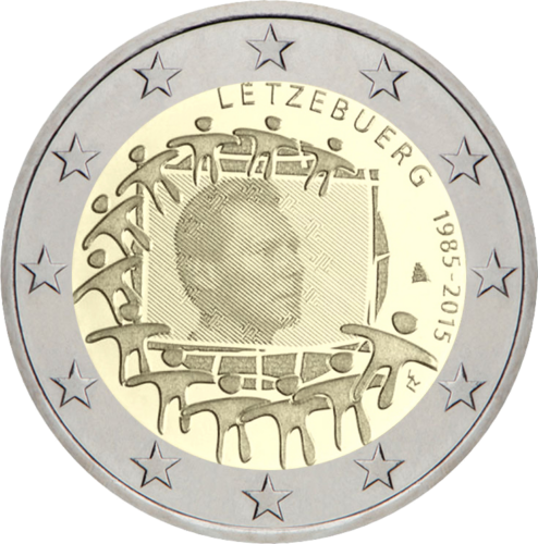 2015 Luxembourg EU Flag 2 euro coin (1)