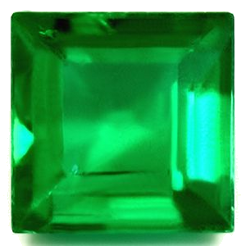 1.44 carat GREEN Square Smaragdas (1)