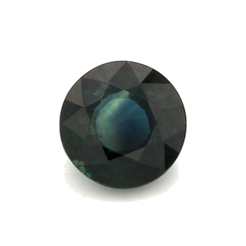 1.56 carat BLUE BRILLIANTSTEP cut Round Safyras (1)