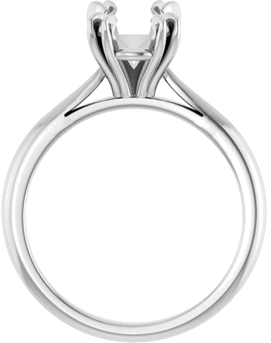 Sužadėtuvių Žiedas „Solitaire“ 585 Baltojo Aukso Oval 10mm x 8mm (2)