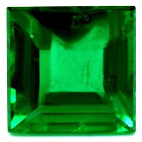 1.96 carat GREEN Square Smaragdas (1)