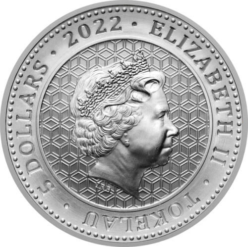 1 oz Jautis vs Meška 2022 Tokelau sidabrinė moneta (2)