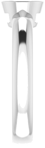 14K White 5.5 mm Round Engagement Ring Mounting (4)