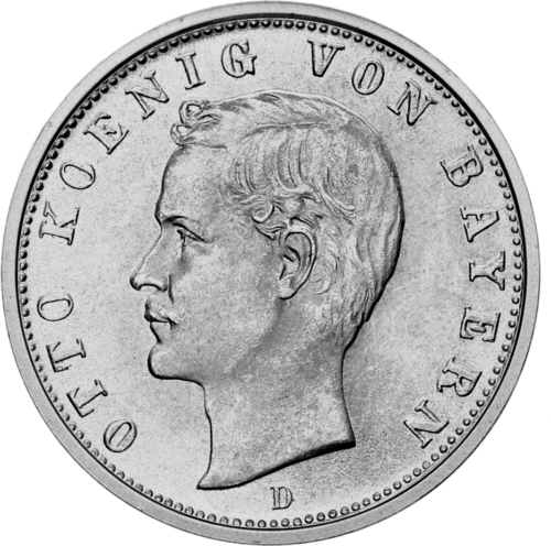 2 Marks Otto (1891-1913) German Empire Silver Coin (1)