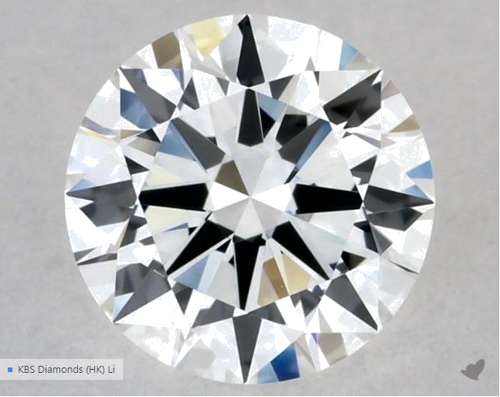 0.5 carat G-VVS2 Excellent cut Natūralus Round Deimantas (1)