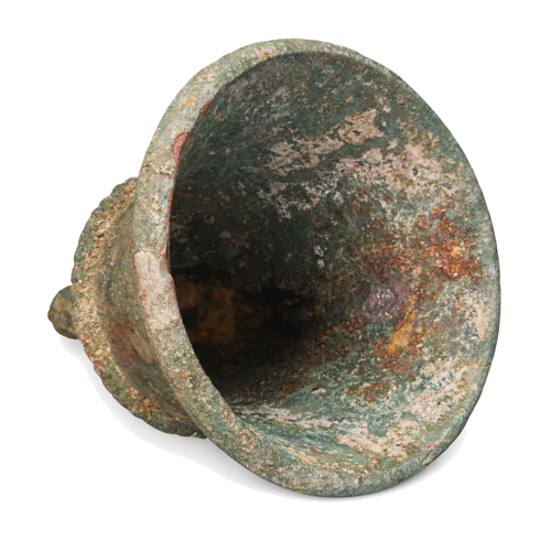 Buddhist temple bronze bell, Khmer Empire, 12th–13th century (3)