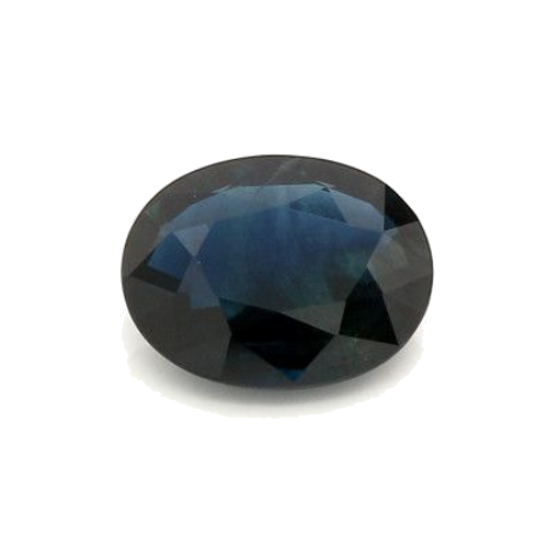 2.05 carat BLUE BRILLIANTSTEP cut Oval Safyras (1)