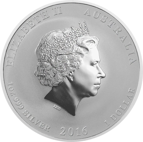 1 oz Год Обезьяны 2016 Австралия серебряная монета (2)