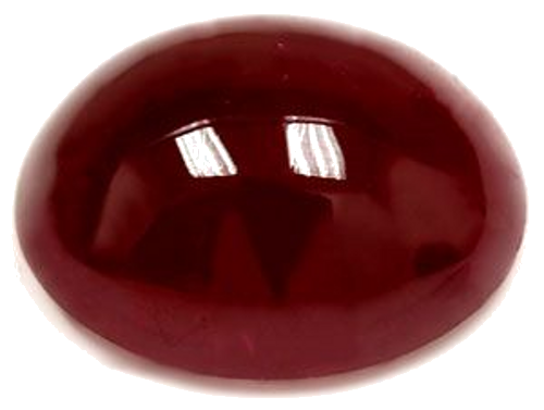 5.74 carat RED CABOCHON cut Oval Rubinas (1)