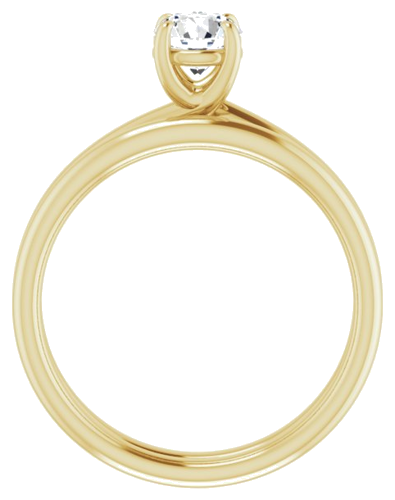 14K Yellow 5.2 mm Round Engagement Ring Mounting (7)