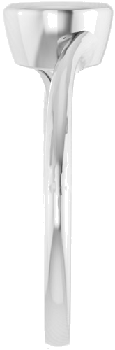 Sužadėtuvių Žiedas „Bezel-Set Solitaire“ 585 Baltojo Aukso Round 6.5mm (4)