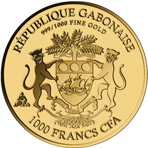 1/1000 oz Happy Easter Chick 1000 Francs Gabon Gold Coin (4)