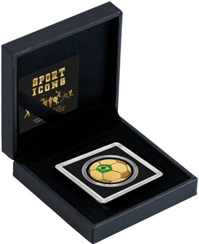 1/1000 oz Football Brazil 3000 Francs Chad Gold Coin (3)