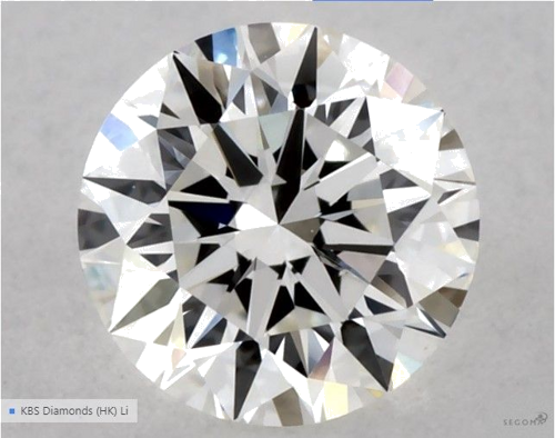 0.52 carat G-VS1 Excellent cut Natūralus Round Deimantas (1)