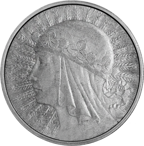 10 zlotų Karalienė Jadvyga (1932-1933) Lenkija sidabrinė moneta (1)