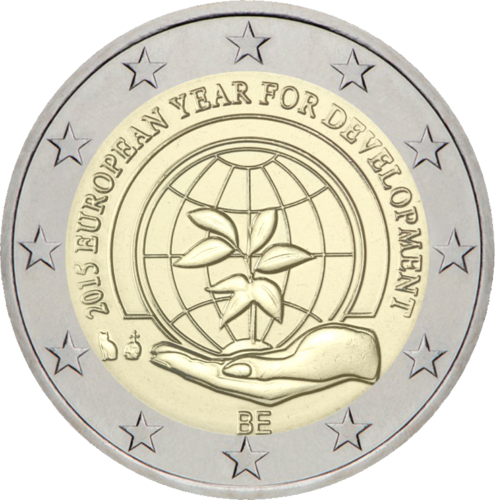 2015 Belgium Year of development 2 euro coin (2)