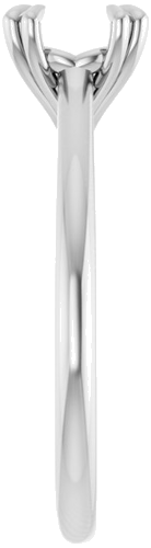 Sužadėtuvių Žiedas „Solitaire“ 585 Baltojo Aukso Round 6.5mm (4)