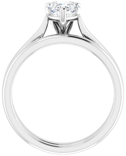 14K X1 White 6x6 mm Heart Engagement Ring Mounting (7)