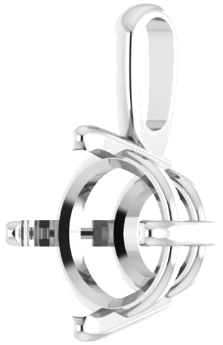Pakabukas „Solitaire“ 925 Sidabro Round 9mm (2)