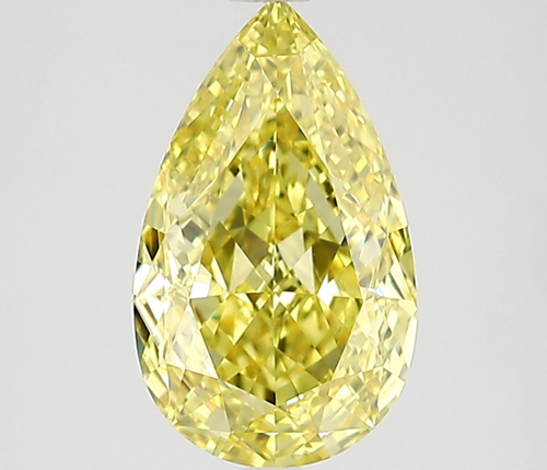 2.0 carat Fancy Intense Yellow-SI1 Natūralus Pear Deimantas (1)
