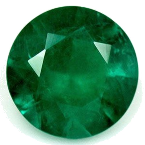 1.13 carat GREEN Round Smaragdas (1)